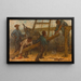 La Charpenterie - Edmond Eugène Valton — cuadro enmarcado en la pared