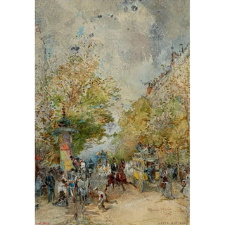 Edmond Morin - Un coin des boulevards.webp