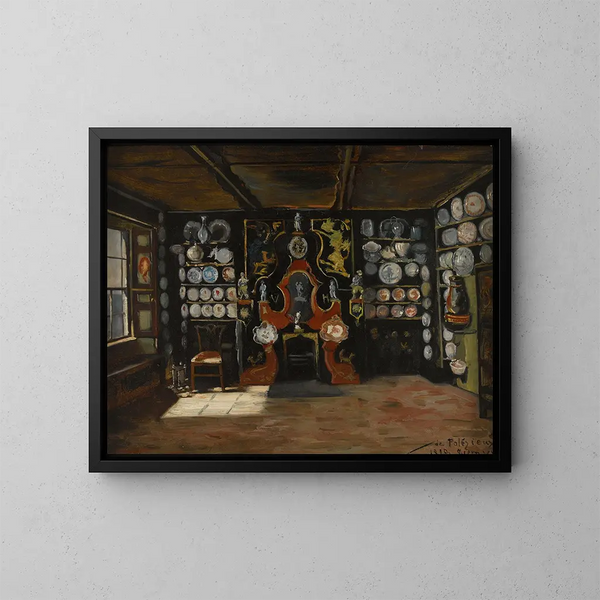 Comedor de Hauteville II, casa de Juliette Drouet, Guernsey - Edmond de Palézieux — cuadro enmarcado en la pared