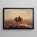 Shrimp Fishermen - Edmond de Pratere — framed artwork on a wall