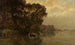 L'Escaut cerca de Wetteren Bélgica - Edmond de Schampheleer — vista de la obra