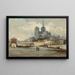 Notre-Dame de París - Edmund Aubrey Hunt — cuadro enmarcado en la pared