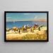 Caravan along the Coast - Edmund Berninger — framed artwork on a wall