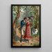 Young couple in the woods - Edmund Birckhead Bensell — framed artwork on a wall