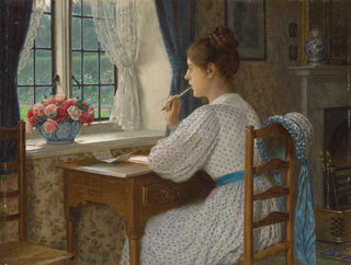 Edmund Blair Leighton - Straying Thoughts.webp