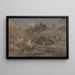 Los molinos de Cleghorn en ruinas - Edmund Marriner Gill — cuadro enmarcado en la pared