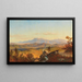Vista de las colinas sabinas cerca de Roma - Edmund Von Wrndle — cuadro enmarcado en la pared