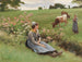 Repos dans le champ - Édouard Bernard Debat-Ponsan — vista de la obra
