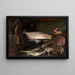 Still life with fish - Édouard Chappel — framed artwork on a wall