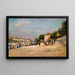 The Pont des Arts and the Pont Neuf seen from the bank of the Saints-Pères bridge - Édouard Crémieux — framed artwork on a wall