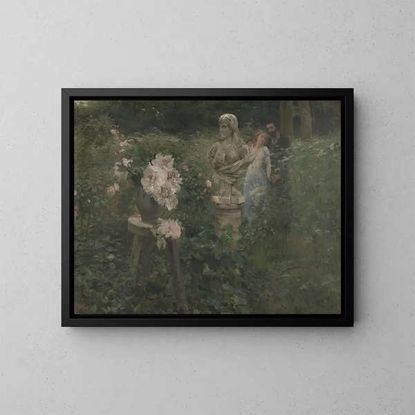 El Paradou después de Émile Zola - Édouard Dantan — cuadro enmarcado en la pared