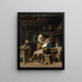 a hair salon in Brittany - Édouard Girardet | Painting — framed artwork on a wall