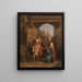 Young Beggar Girl in a Cairo Street - Édouard Girardet — framed artwork on a wall