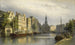 El Singel en Ámsterdam, vista hacia la Casa de la Moneda - Eduard Alexander Hilverdink — vista de la obra