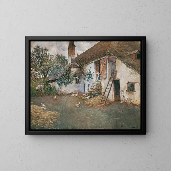 Cerrado en Baja Austria - Eduard Ameseder — cuadro enmarcado en la pared