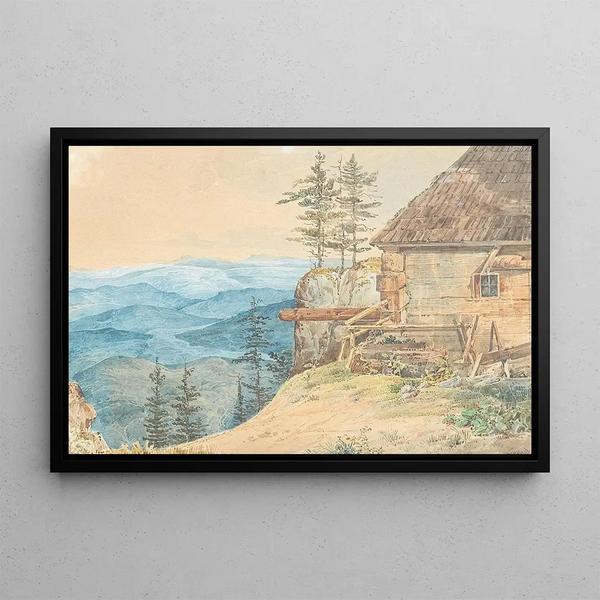 Eduard Friedrich Leybold - Blick auf Gebirgslandschaft.webp