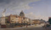 the rear view of the houses at Schloßfreiheit - Eduard Gaertner — artwork view