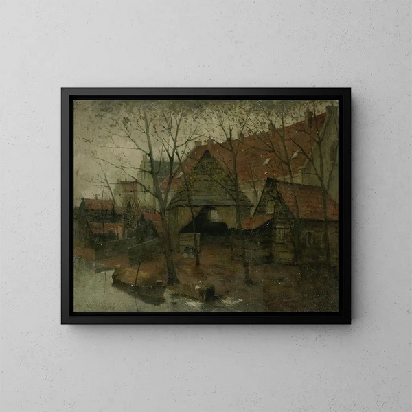 Le Vinkenbuurt près d'Amsterdam - Eduard Karsen — framed artwork on a wall