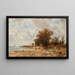 Rive du Danube au Prater - Eduard Peithner von Lichtenfels — cuadro enmarcado en la pared