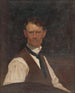 Self-portrait in a white shirt - Eduard Putra — artwork view