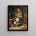 The Young Artist in the Studio - Eduard Ritter — framed artwork on a wall