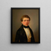 Self-portrait of Eduard von Engerth - Eduard Ritter von Engerth — framed artwork on a wall