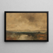 Vista del Chiemsee - Eduard Schleich el Viejo — cuadro enmarcado en la pared