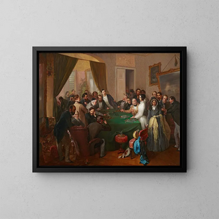 Va banque - Eduard Swoboda — cuadro enmarcado en la pared