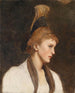 Mujer de perfil con gorra de oro - Eduard Veith — vista de la obra