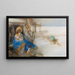 la Virgen con el Niño rodeada de ángeles - Eduard Veith — cuadro enmarcado en la pared