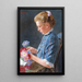 Reproduction of the painting of Young Viennese Girl from Naschmarkt - Eduard Veith