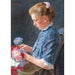 Reproduction of the painting of Young Viennese Girl from Naschmarkt - Eduard Veith