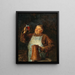 Beer Tasting Painting - Eduard von Grützner — framed artwork on a wall