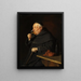 Benedictine Monk with Wine at Breakfast - Eduard von Grützner — framed artwork on a wall