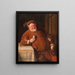 Falstaff II - Eduard von Grützner — framed artwork on a wall