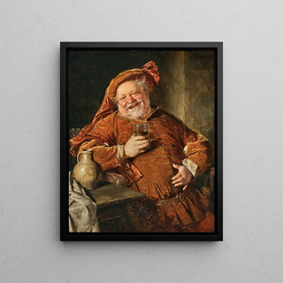Eduard von Grtzner - Falstaff with a Jug and a Glass.webp