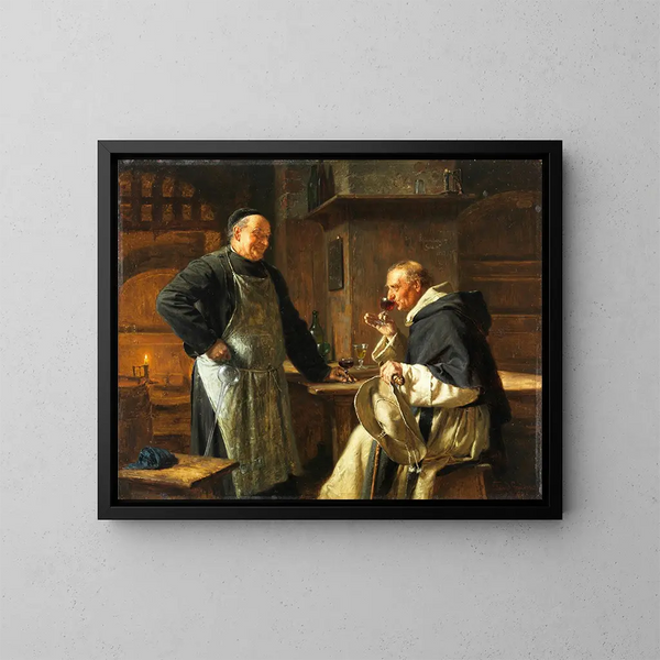 Goldeck de Schlumberger - Eduard von Grützner — cuadro enmarcado en la pared