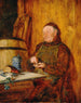 Stillvergünt A monk with a tobacco box - Eduard von Grützner — artwork view