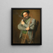 The Hunter - Eduard von Grützner — framed artwork on a wall