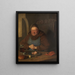 Dinner Table - Eduard von Grützner — framed artwork on a wall