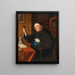 Degustación de vinos - Eduard von Grützner — cuadro enmarcado en la pared