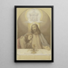 Christ with his favorite disciple John, half-figures at the Last Supper table, above them the Trinity - Eduard von Steinle