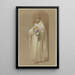Monk Chartreux with a bouquet of symbolic flowers - Eduard von Steinle — artwork view