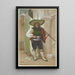 Tyrolean Flag Bearer Painting at the Vignerons Festival - Eduard von Steinle — framed artwork on a wall