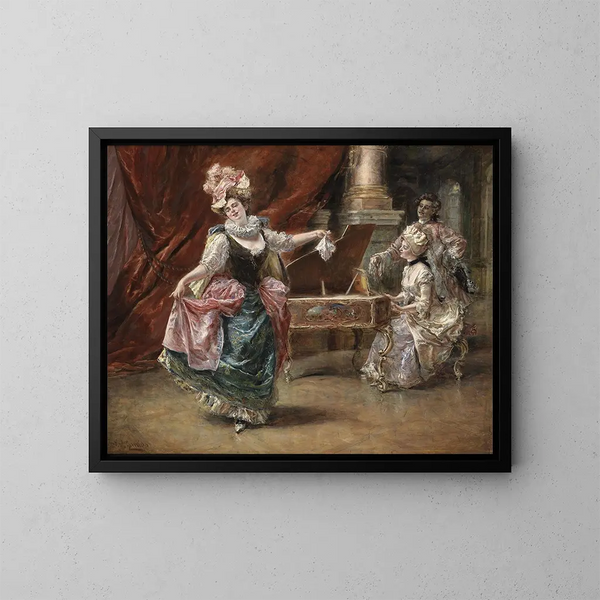 La representación de danza - Eduardo León Garrido — cuadro enmarcado en la pared