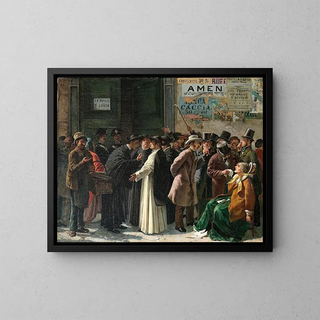 Eduardo Matania - Beim Die geschlossene Bank.webp
