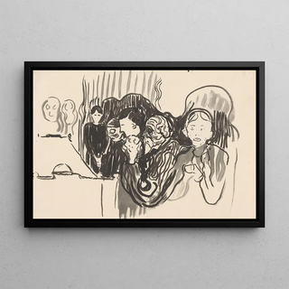 Edvard Munch - By the Deathbed Fever.webp