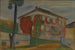 de la casa con hiedra roja - Edvard Munch — vista de la obra