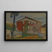 de la casa con hiedra roja - Edvard Munch — cuadro enmarcado en la pared