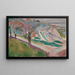 Landscape Painting in Kragerø - Edvard Munch — framed artwork on a wall